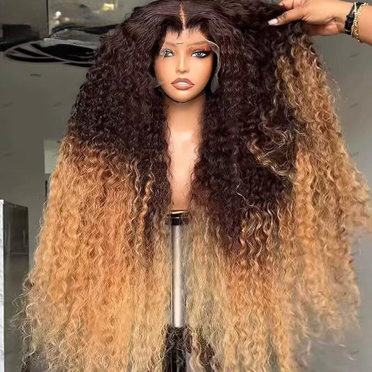 Ombre Jerry Curly HD Lace Front Wig