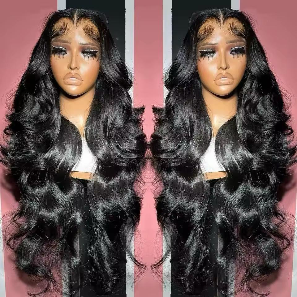 Natural Black Body Wave Lace Front Wig