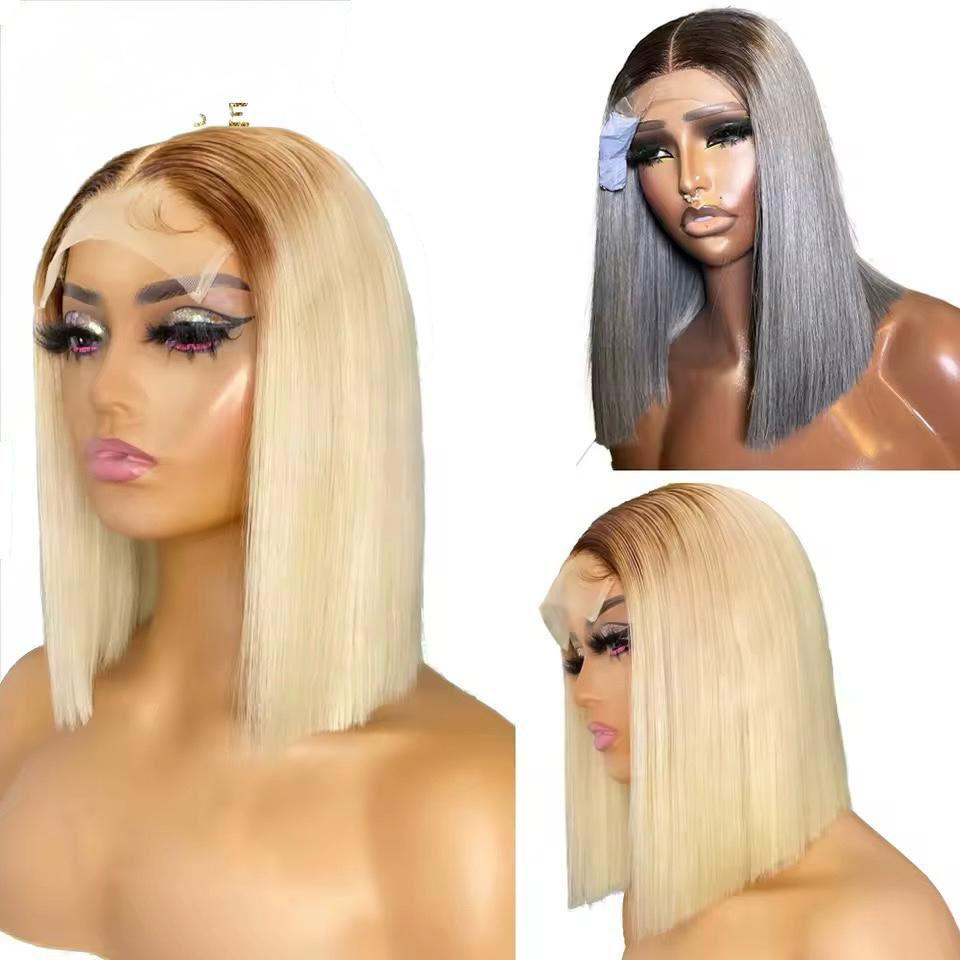 Colored Straight Bob Lace Front Wig