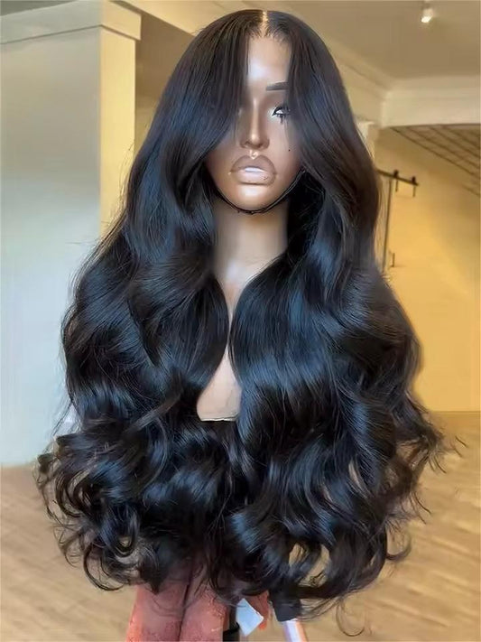 Natural Black Body Wave Lace Front Wig