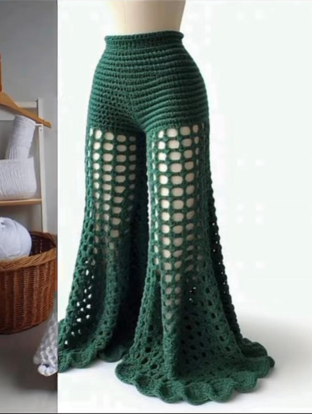 Verdusa Hollow-out Crochet Beach Pants